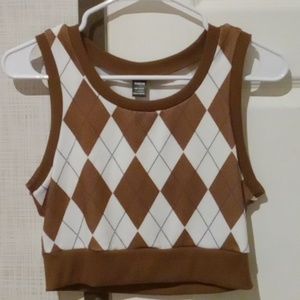 Brown top from shein